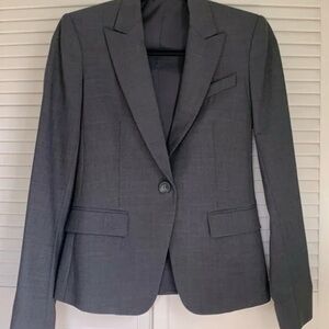 Theory Charcoal Gray Sophisticates Blazer Jacket